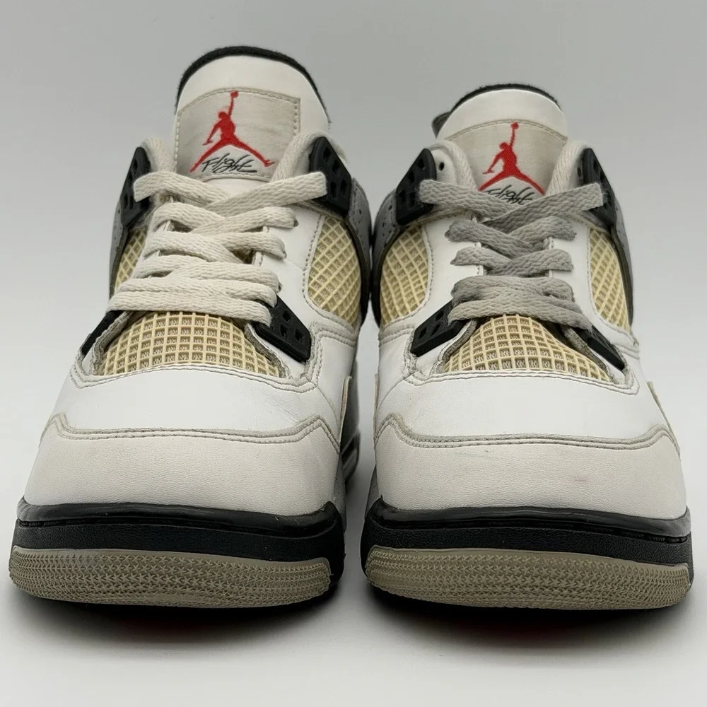 Jordan 4 Retro OG White Cement GS 2016 836016-192 6.5Y/8W Nike Air AUTHENTICATED